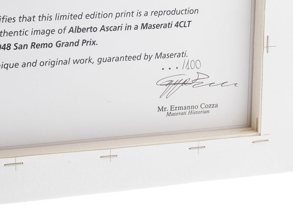 MASERATI 250F â€“ Ascari 1948 San Remo Grand Prix