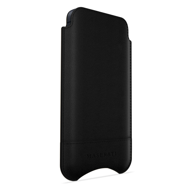 Stile black leather iPhone Case