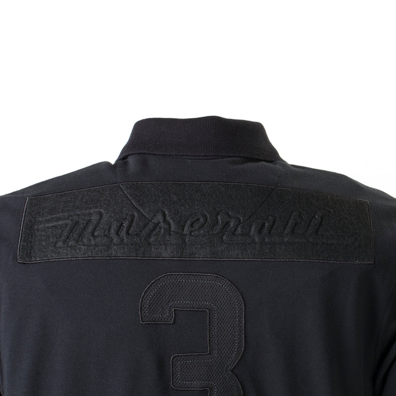 Black-Yellow Short-Sleeved Team Polo Shirt