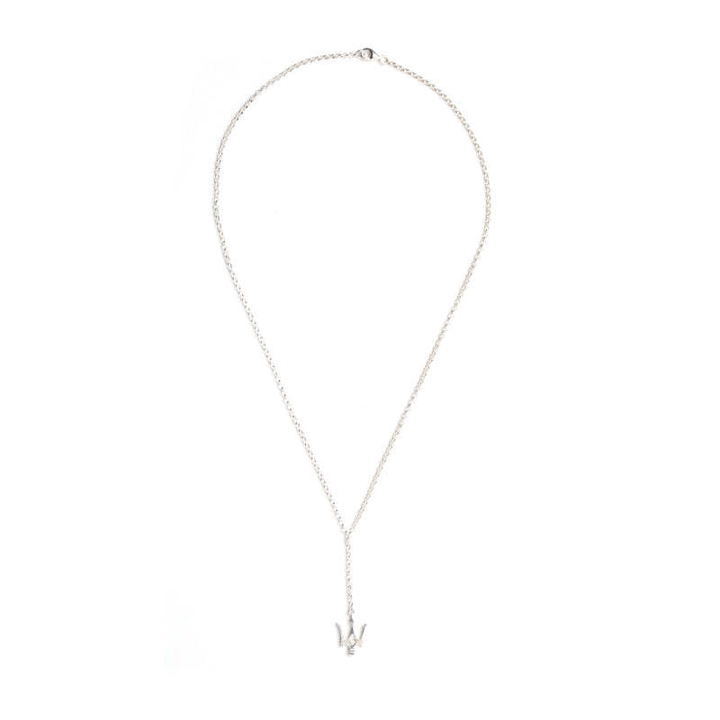 Diamond/Trident Pendant Necklace