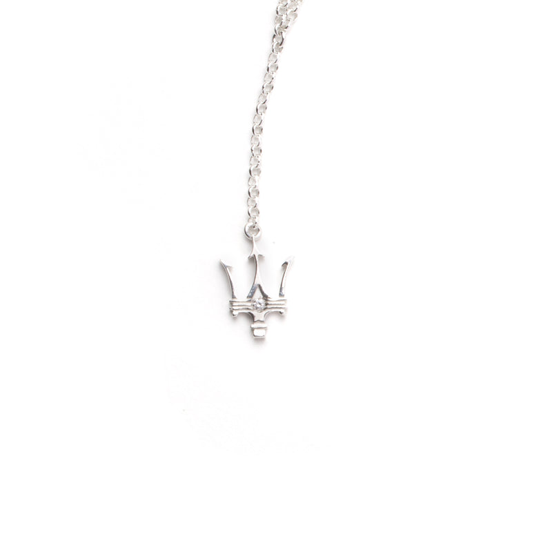 Diamond/Trident Pendant Necklace