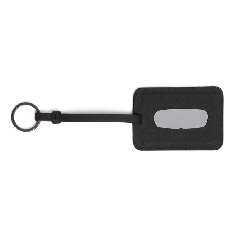 Black Leather Luggage Tag