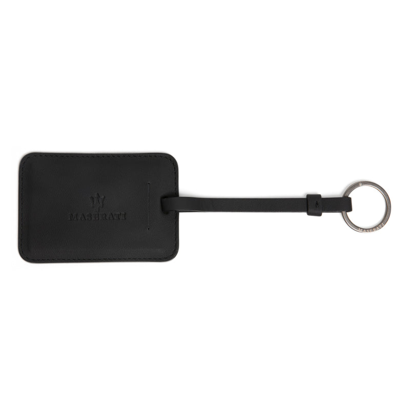 Black Leather Luggage Tag