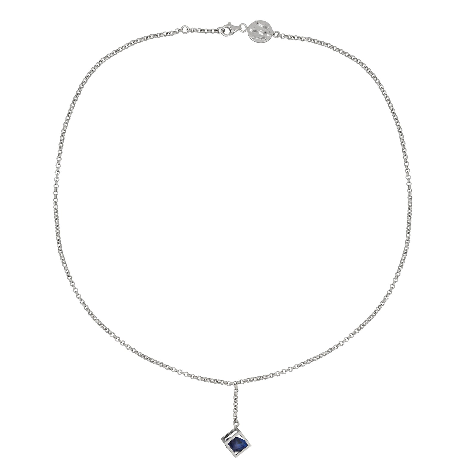 PENDANT NECKLACE WITH NATURAL BLUE STONES – US - Maserati Store