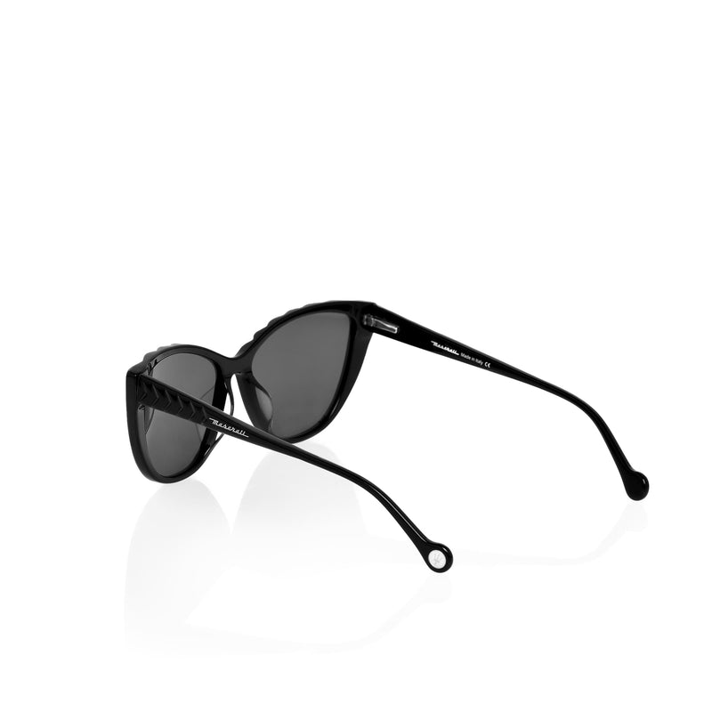 Gafas de sol de mujer de acetato con lentes grises (ms50701)