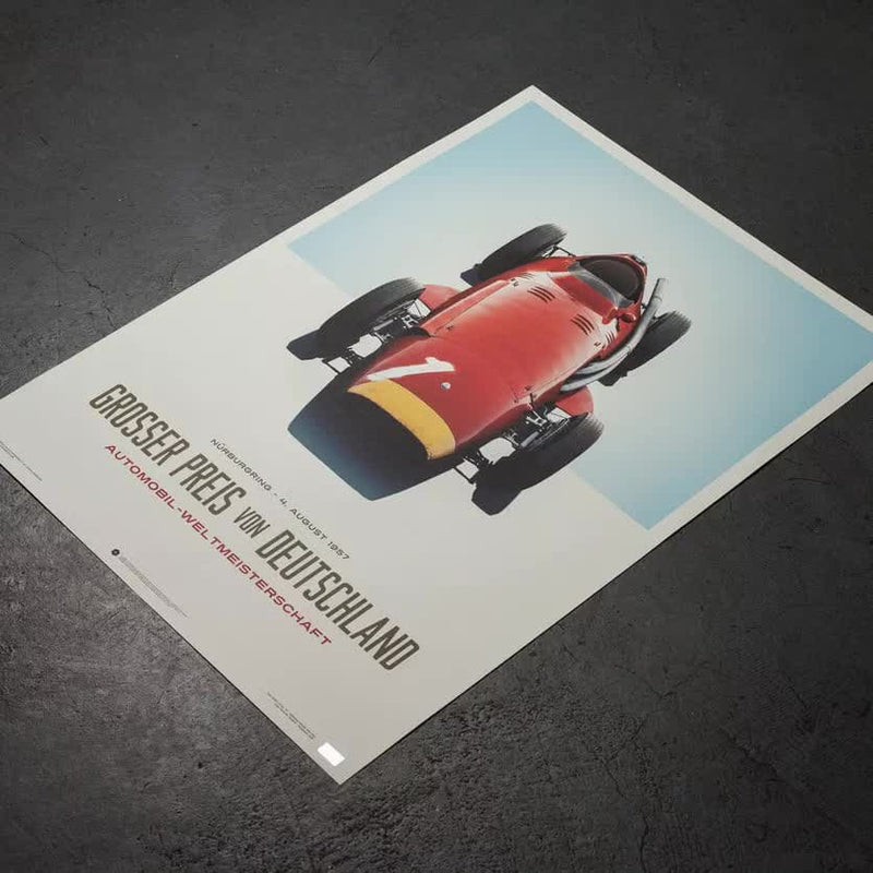 Design Poster 250 F Fangio German Grand Prix