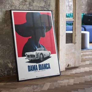 Póster de diseño 3500 GT - Dama Bianca