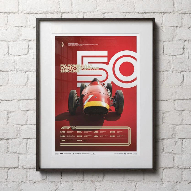 Poster 50s F1 Limited Edition