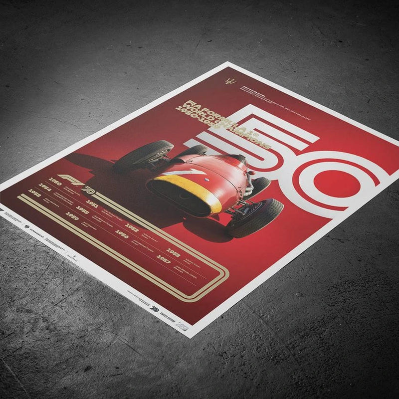 Poster 50s F1 Limited Edition