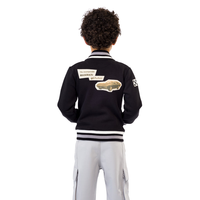 Kid's Black Ghibli Bomber