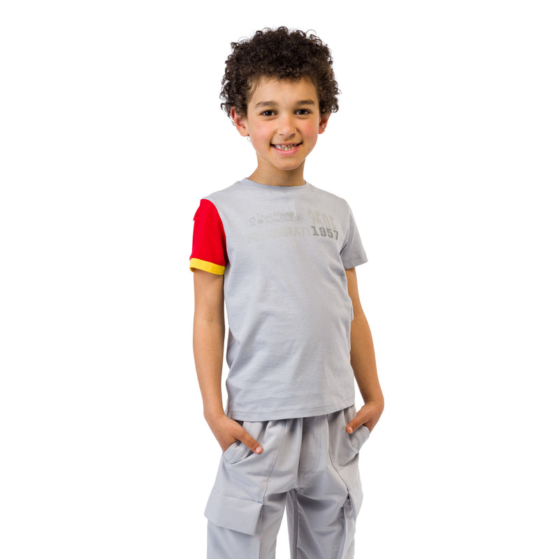 Camiseta 250F gris para niño 