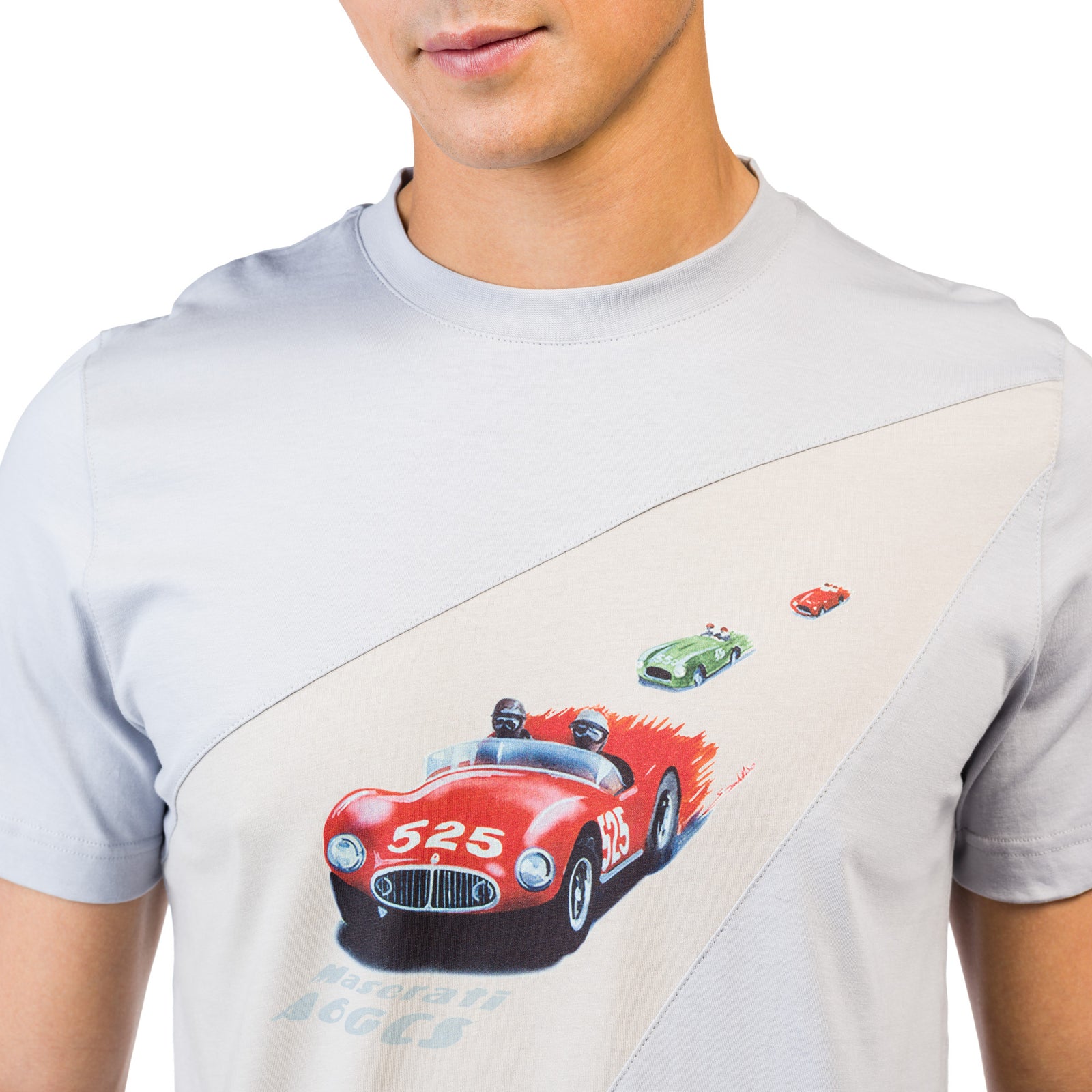 Men's Grey A6GCS Mille Miglia T-Shirt – US - Maserati Store