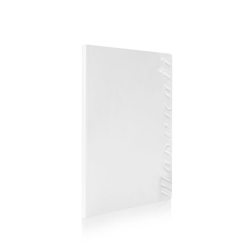 Maserati Script White Notebook