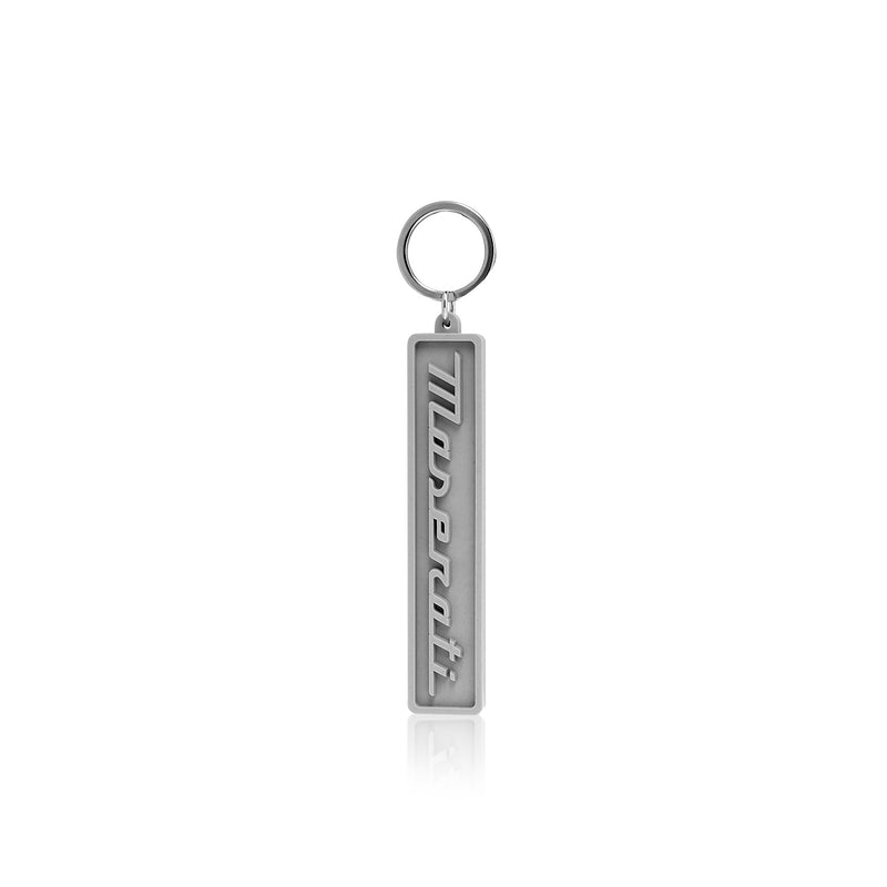 Grey Keychain with Maserati Script