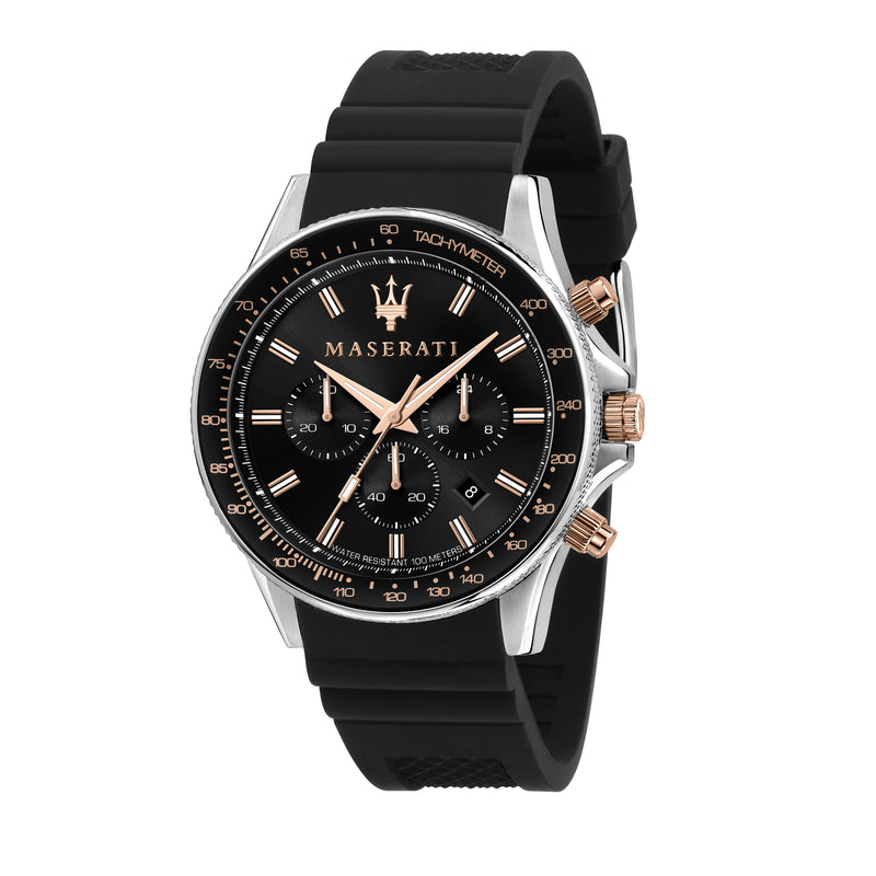 Black Chrono Sfida Watch (R8871640002)