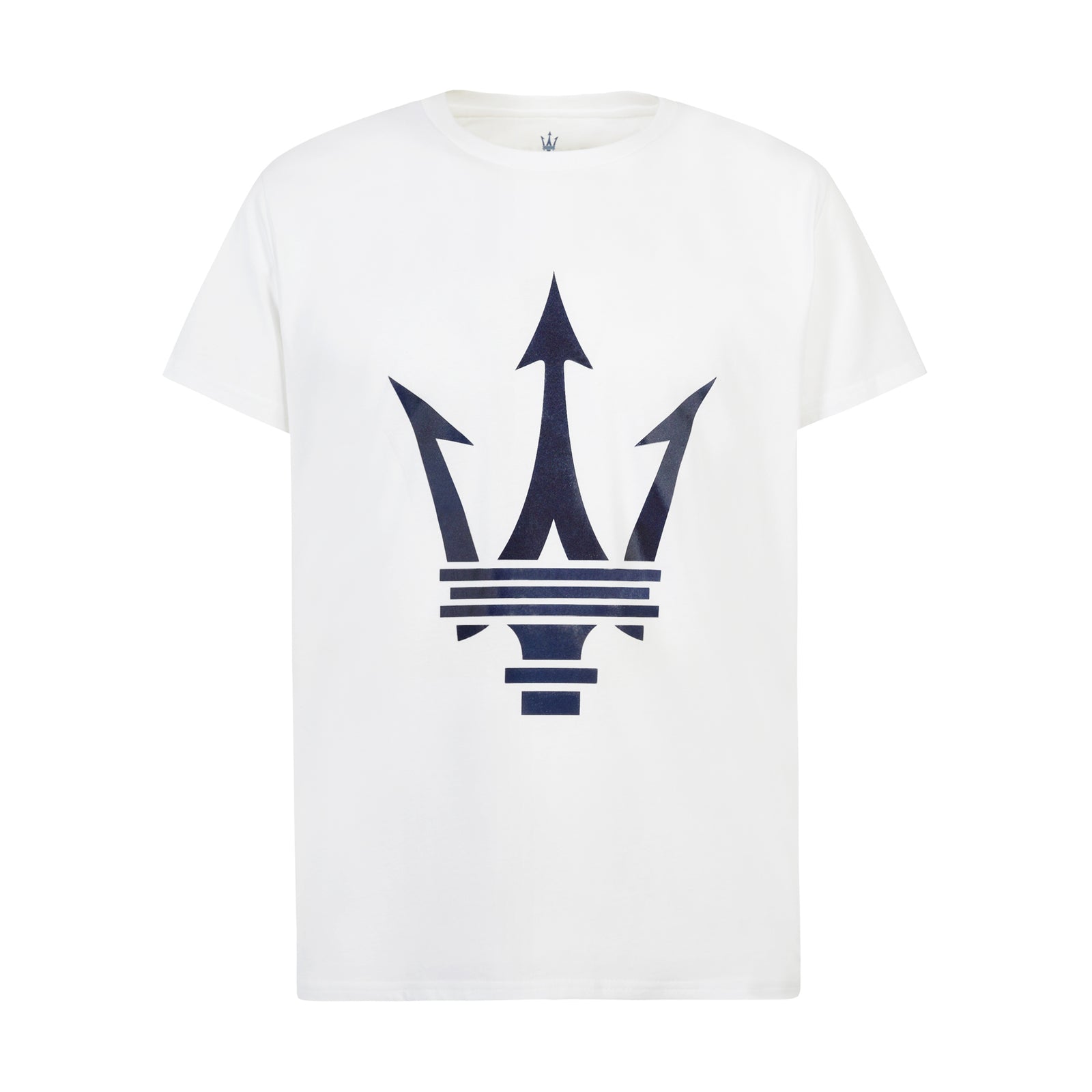 トップス Maserati White Unisex T-Shirt with Maxi Maserati Trident – US - Maserati Store