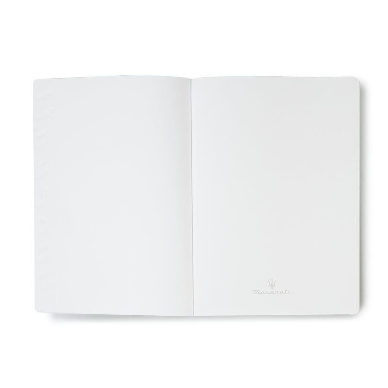 White Maserati Script A4 Notebook