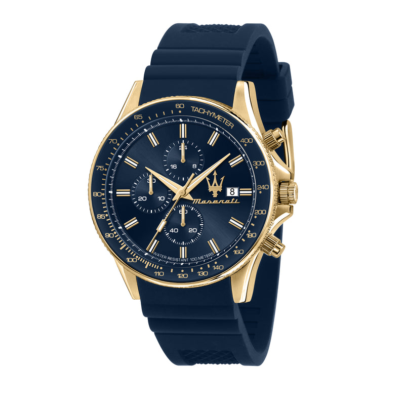 Sfida Chrono Watch - Blue Dial (R8871640004) – US - Maserati Store