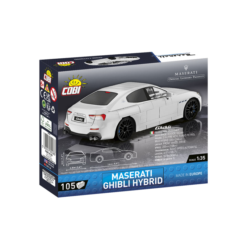 1:35 Ghibli Hybrid da Costruire Bianco – MaseratiStore