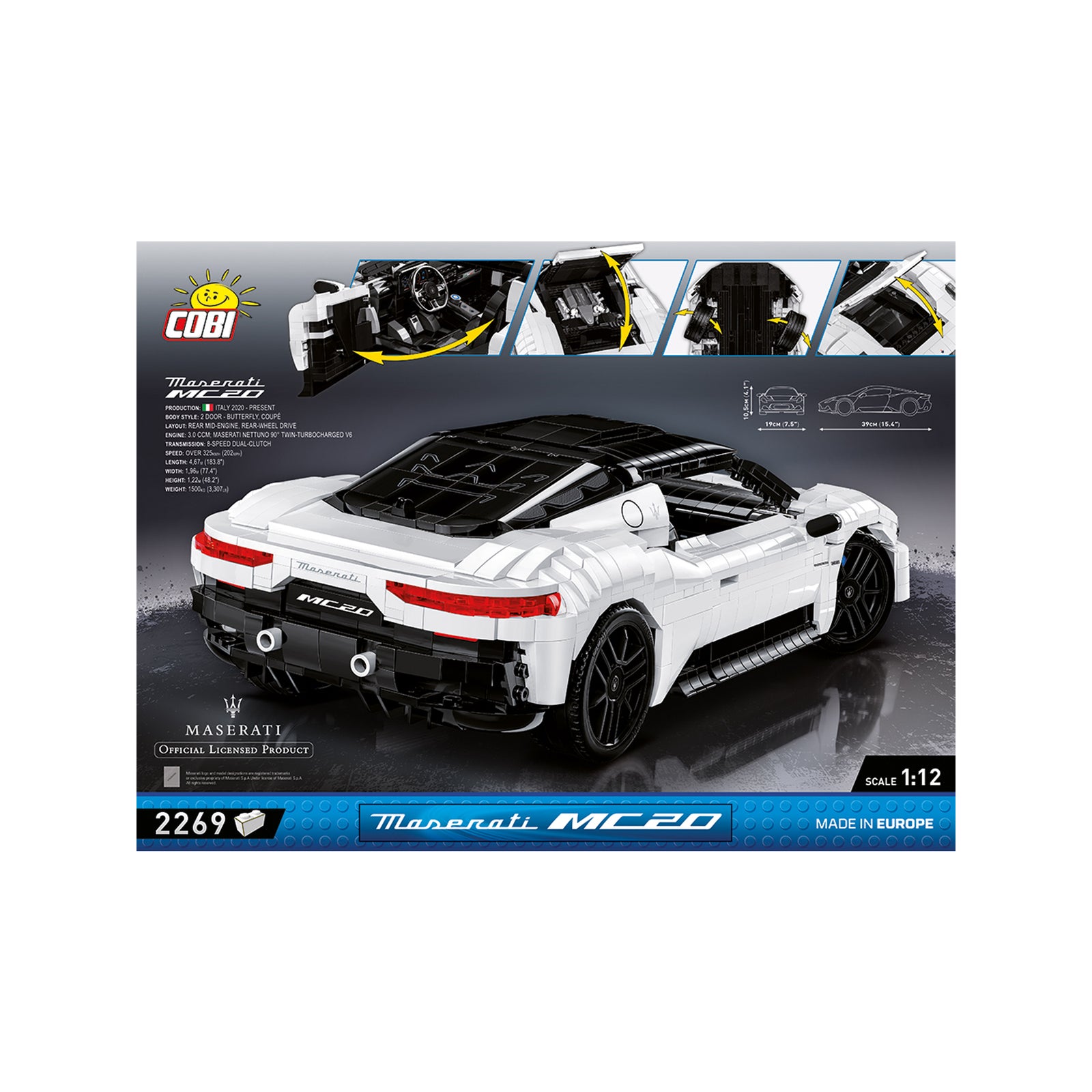 1:12 White MC20 to build – US - Maserati Store
