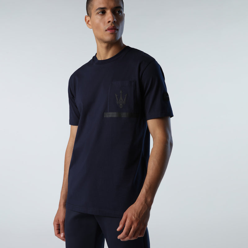 Blue Pocket Organic Jersey T-Shirt