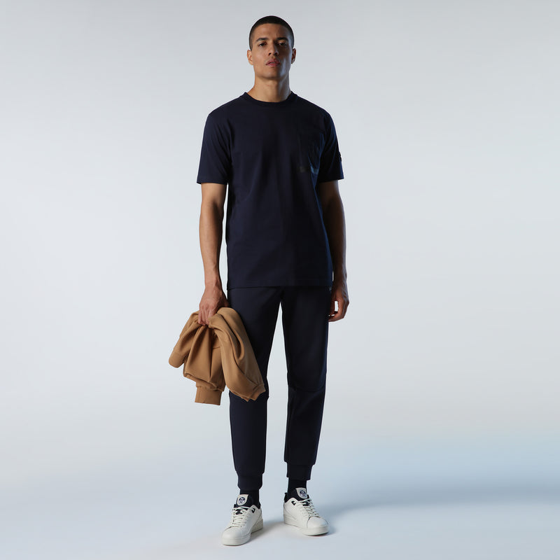 Blue Pocket Organic Jersey T-Shirt