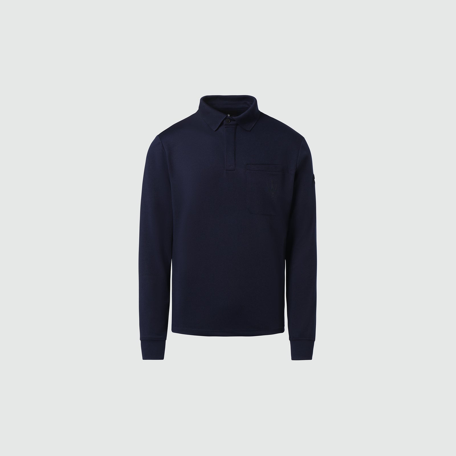 Blue Recycled piqué polo shirt – US - Maserati Store