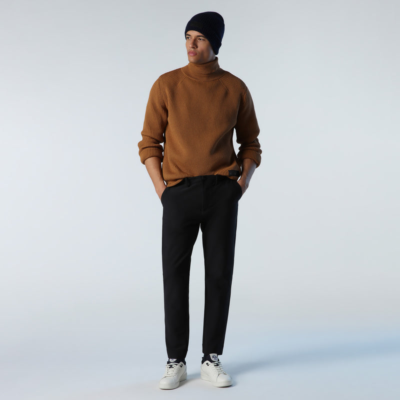 Sweater with High-neck Wax
