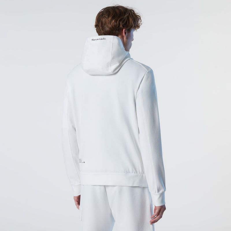 White Full-Zip Hoodie