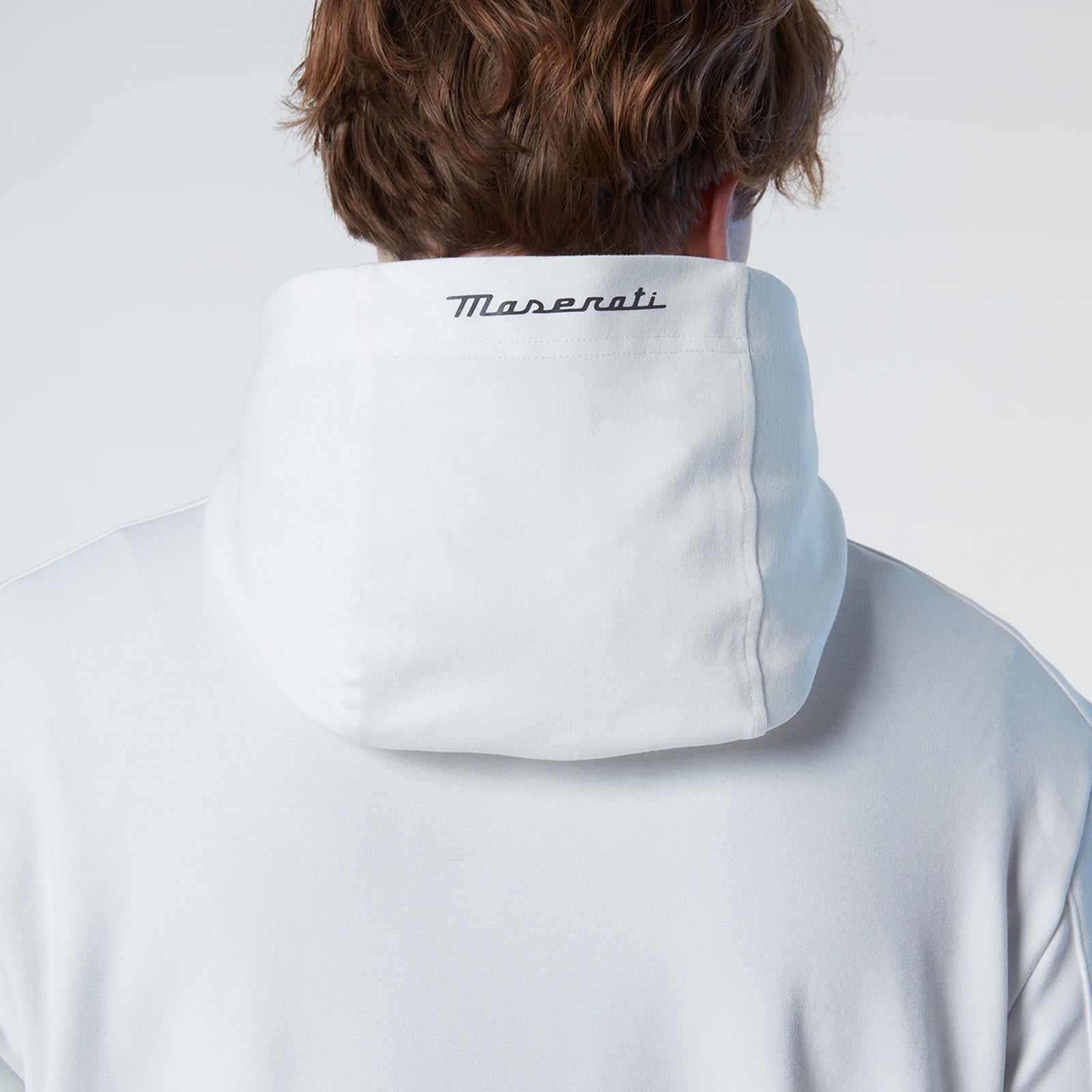 White Full-Zip Hoodie – US - Maserati Store