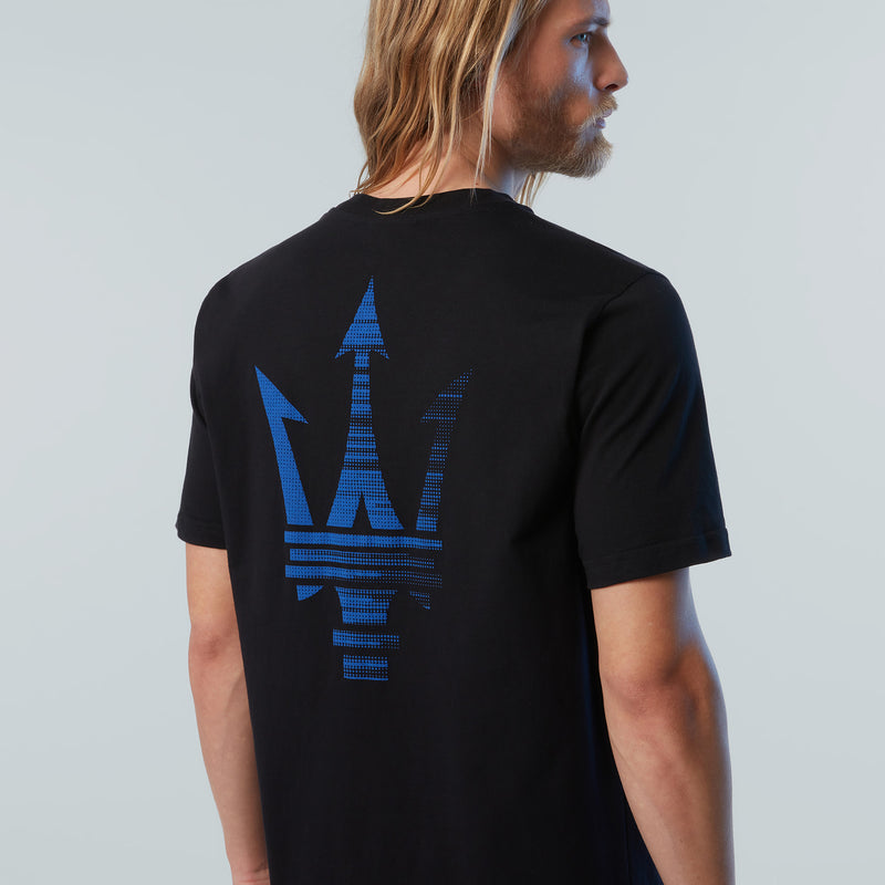 Black T-shirt with Hologram Chest