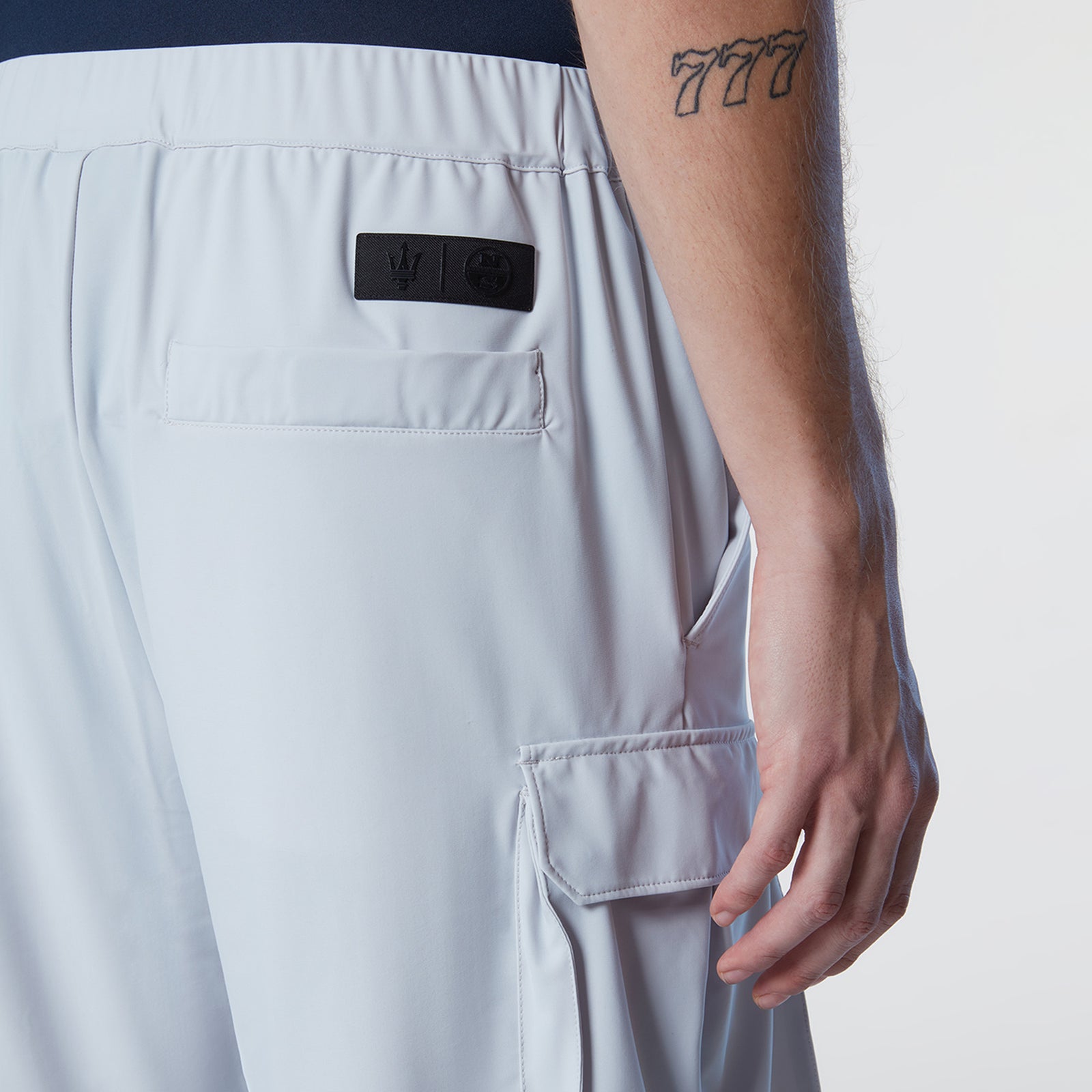 Grey Recycled Fabric Cargo Shorts – US - Maserati Store