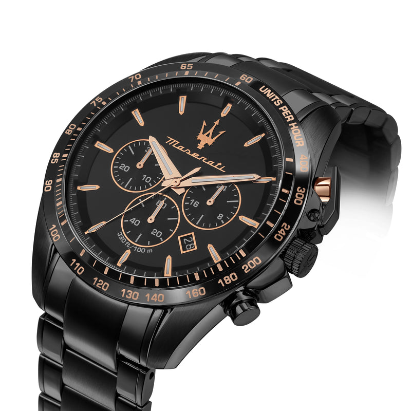 Traguardo Chrono Watch - Black Dial (R8873612048) – US - Maserati Store