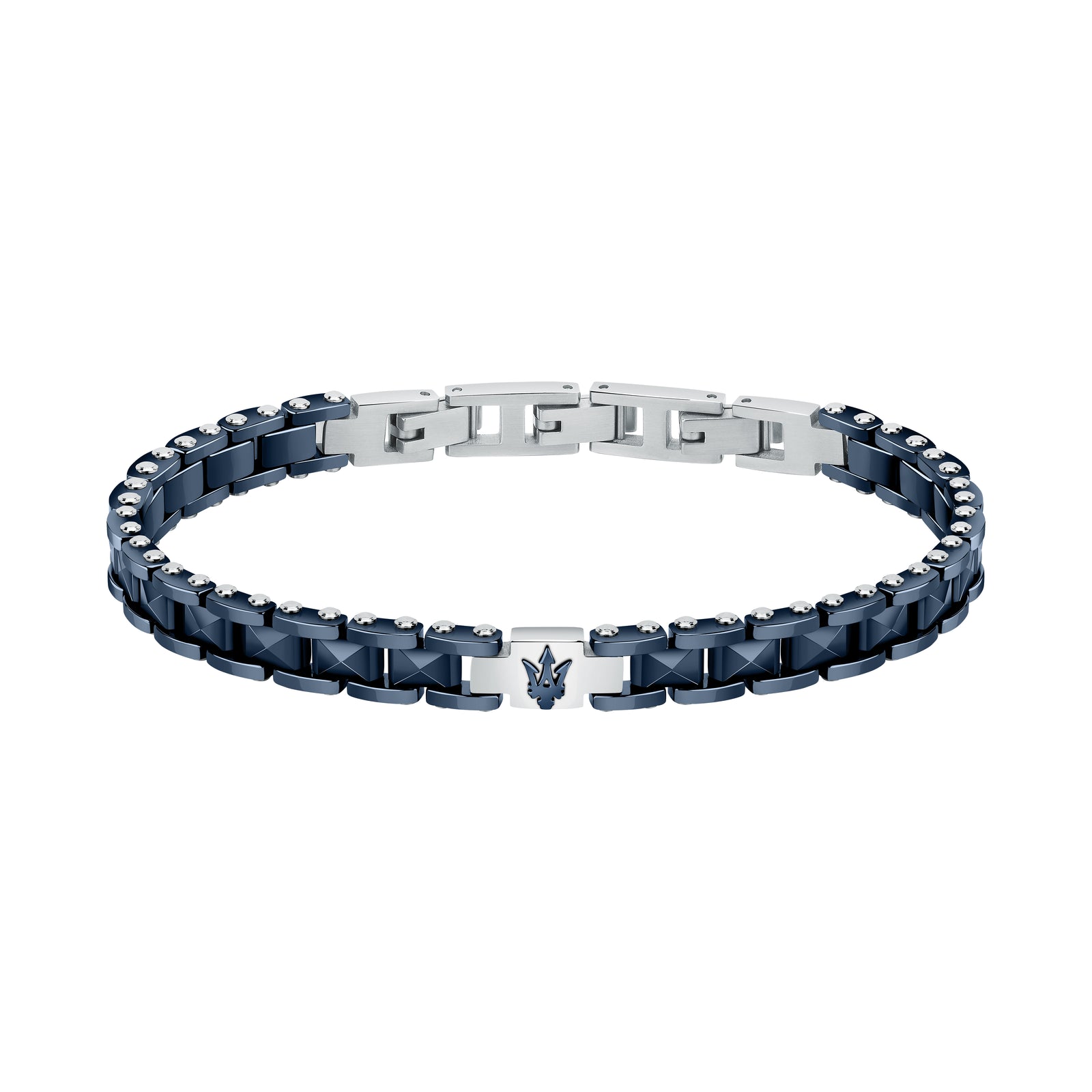 Blue Bracelet in Steel/Ceramic (JM422ATZ14) – US - Maserati Store