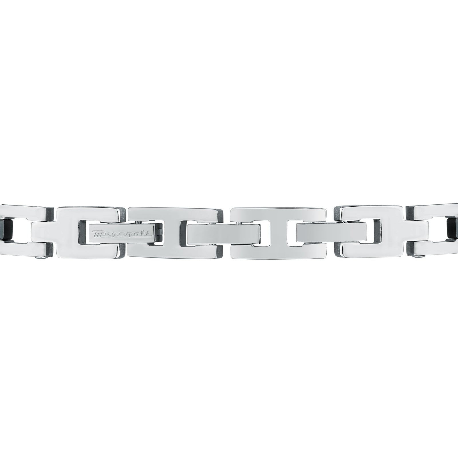 Silver Bracelet in Steel/Ceramic (JM422ATZ16) – US - Maserati Store