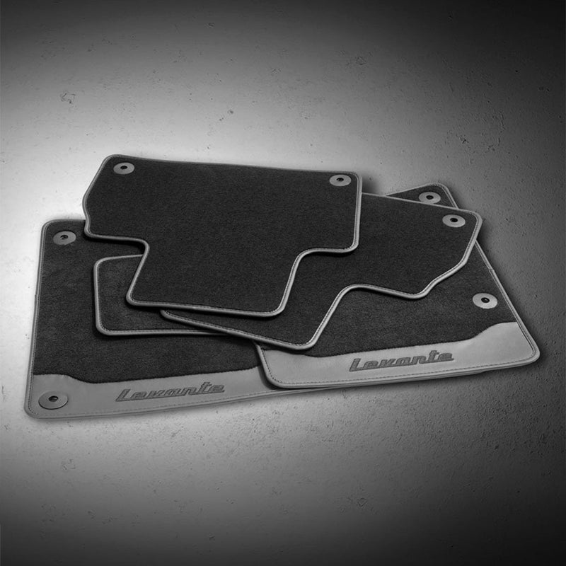 Branded Floor Mats - Left Hand Drive - Black (up to MY18) - Levante